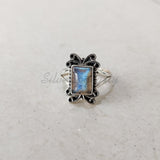 'Statement' Labradorite 925 Solid Sterling Silver Ring