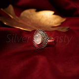 Moonstone 925 Solid Sterling Silver Ring, Moonstone Ring