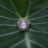 Moonstone 925 Solid Sterling Silver Ring, Moonstone Ring