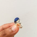 'Bohmin' Lapis Lazuli 925 Solid Sterling Silver Ring