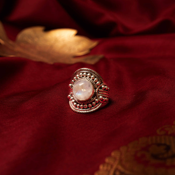Moonstone 925 Solid Sterling Silver Ring, Moonstone Ring