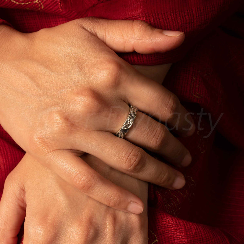 Handmade Silver Band,925 Sterling Silver Ring