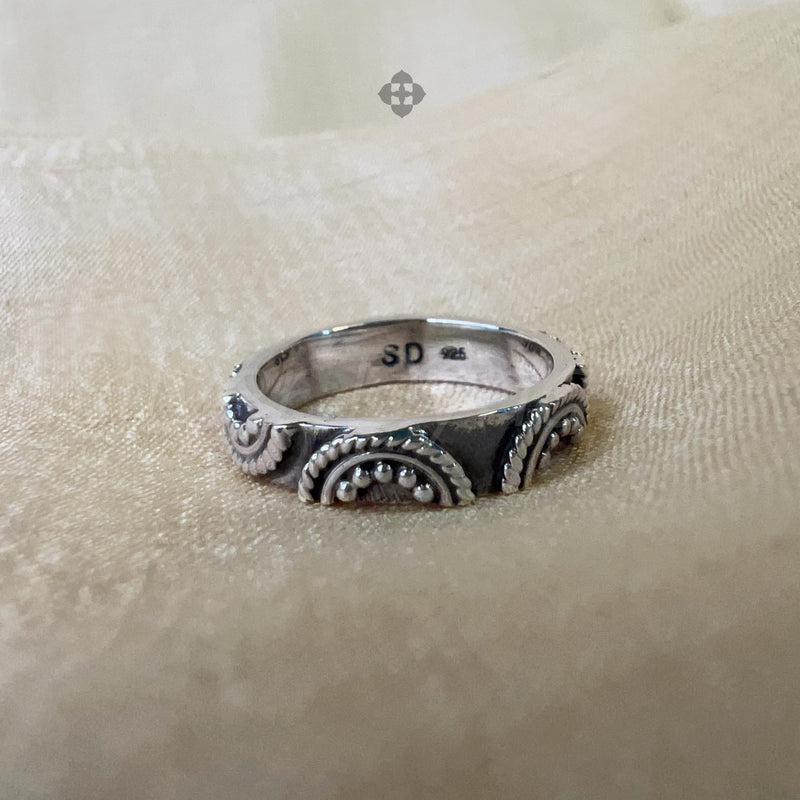 Handmade Silver Band,925 Sterling Silver Ring