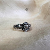 Handmade Silver Floral Band,925 Solid Sterling Silver Ring,
