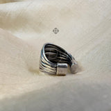 Handmade Silver Cluster Ring, 925 Solid Sterling Silver Ring