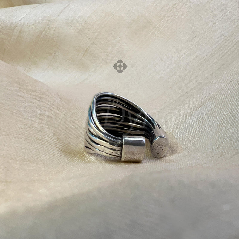Handmade Silver Cluster Ring, 925 Solid Sterling Silver Ring