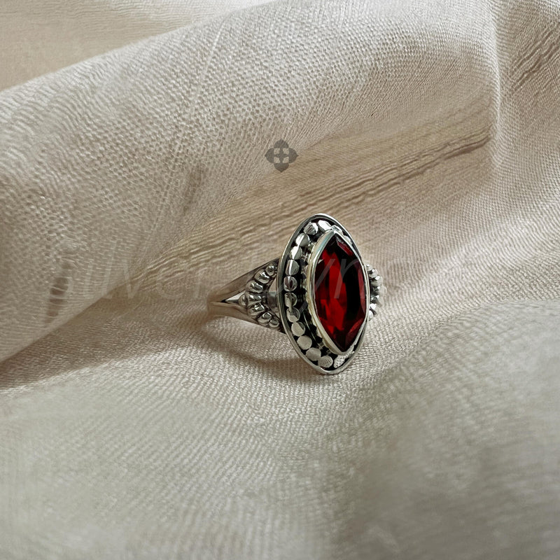 Garnet 925 Solid Sterling Silver Ring, Ring For Women