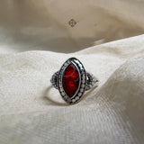 Garnet 925 Solid Sterling Silver Ring, Ring For Women