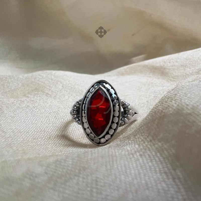 Garnet 925 Solid Sterling Silver Ring, Ring For Women