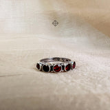 Garnet 925 Solid Sterling Silver Ring, Ring For Women