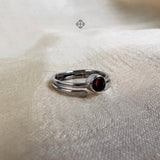 'BIA' Garnet 925 Solid Sterling Silver Ring