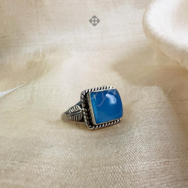 'BIA' Chalcedony 925 Solid Sterling Silver Ring