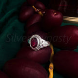 Garnet 925 Solid Sterling Silver Ring, Ring For Women