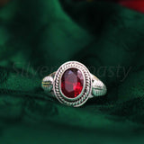 Garnet 925 Solid Sterling Silver Ring, Ring For Women