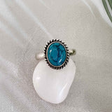 'Fortuna' Turquoise 925 Solid Sterling Silver Ring