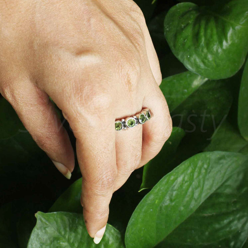 Peridot Ring, 925 Solid Sterling Silver Ring, Ring For Women