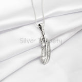 Silver Pendant, Feather Pendant, 925 Solid Sterling Silver Pendant