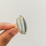 'Boho' Zebra Jasper 925 Solid Sterling Silver Ring