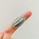 'Boho' Zebra Jasper 925 Solid Sterling Silver Ring