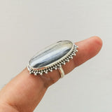 'Boho' Zebra Jasper 925 Solid Sterling Silver Ring