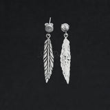 Leaf Earring, Silver Earring, 925 Solid Sterling Silver Earring